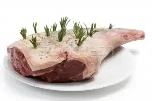 Cooking leg of lamb in an oven with cooking time calculator